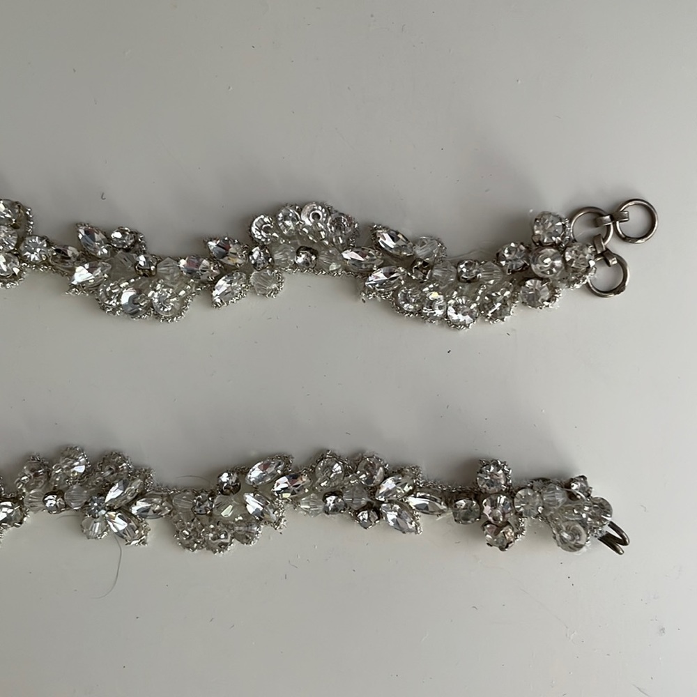 BHLDN Rhinestone belt with hook clasp